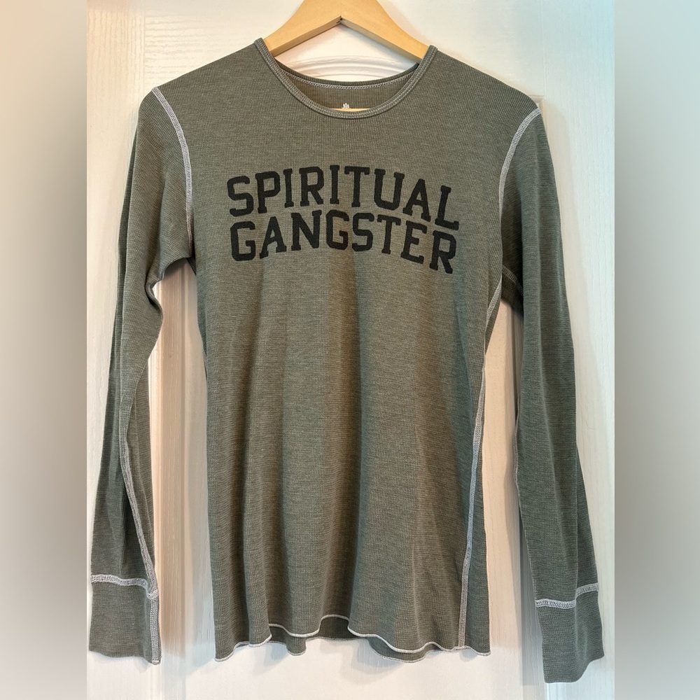 Spiritual Gangster Olive Long Sleeve Tee